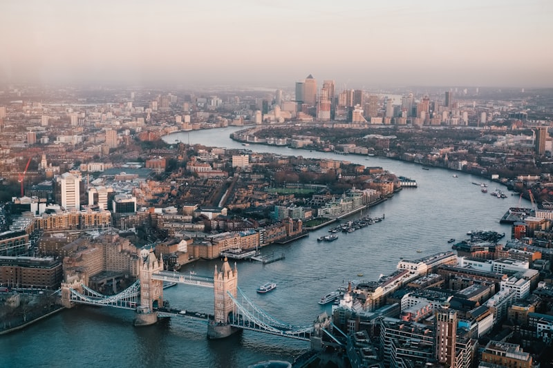 Tower Bridge over the Thames in London